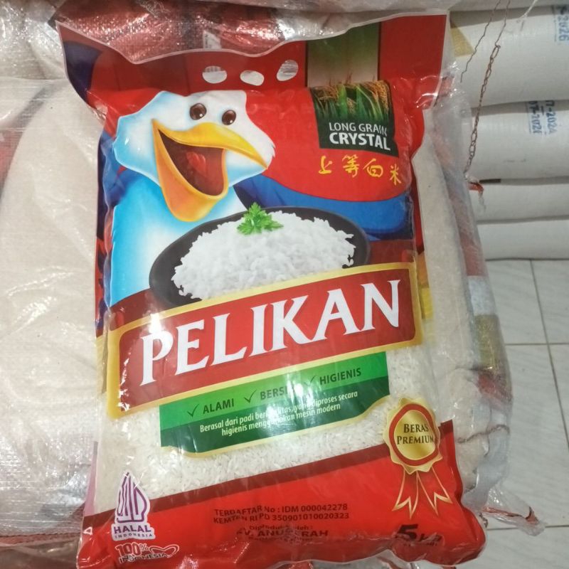 

Pelikan Long Grain Crystal Alami Beras Dapur beras pelikan 5kg