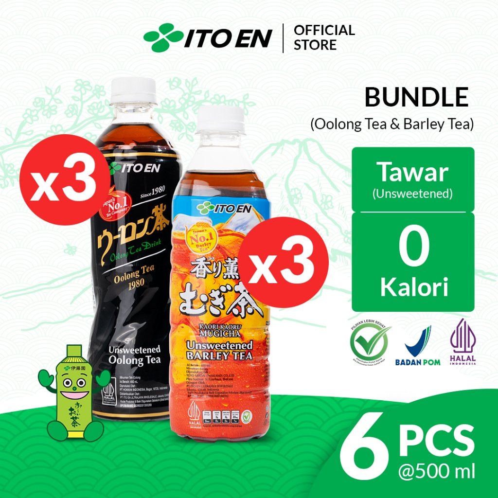 

ITO EN Paket Oolong Tea 3 pcs & Barley Tea 3 pcs - Bundle Mix
