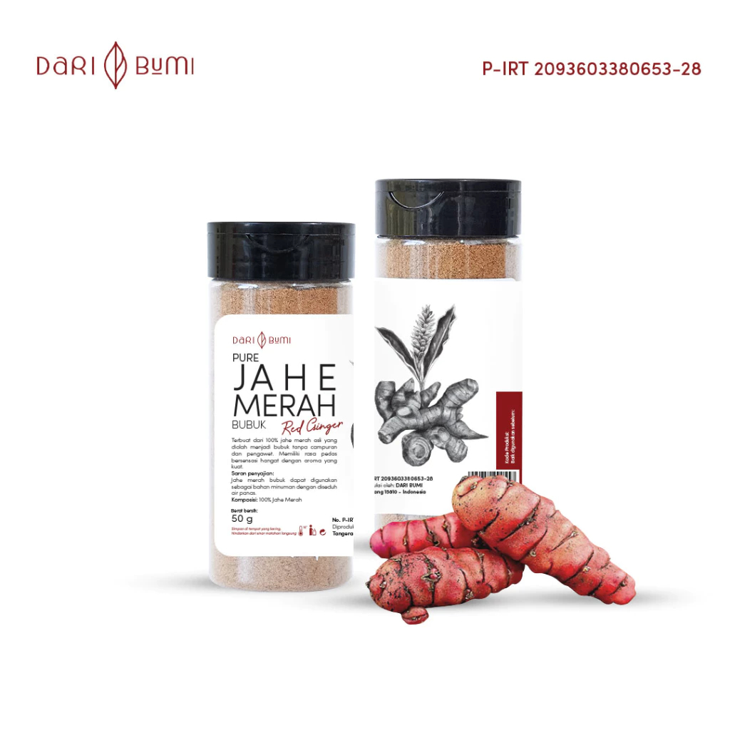 

[Original][Dari Bumi] Jahe Merah Bubuk 50 Gr Premium Red Ginger Powder
