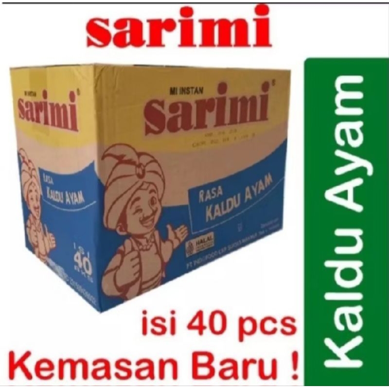 

Sarimi kaldu ayam (1 dus isi 40 bungkus)
