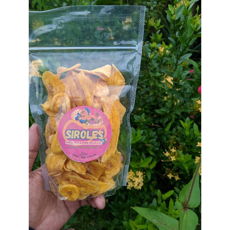 

KERIPIK PISANG HANDLY SIROLES MUDAH DI BAWA KEMANA SAJA/RENYAH/GURIH/PRAKTIS