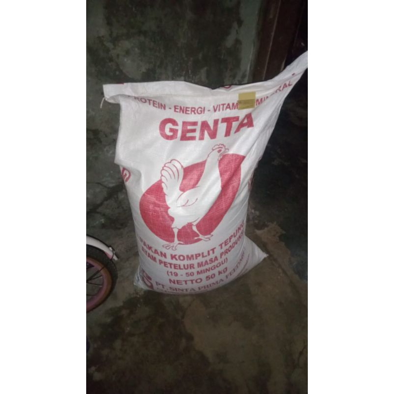 Pakan khusus ayam petelur reddy stok 50 kg Genta