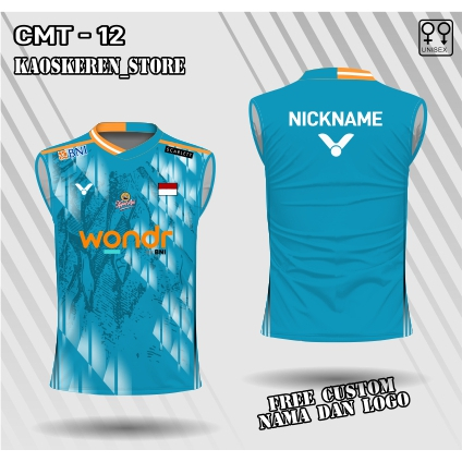 jersey badminton indonesia master 2025 singlet kaos badminton china master baju bulu tangkis victor 