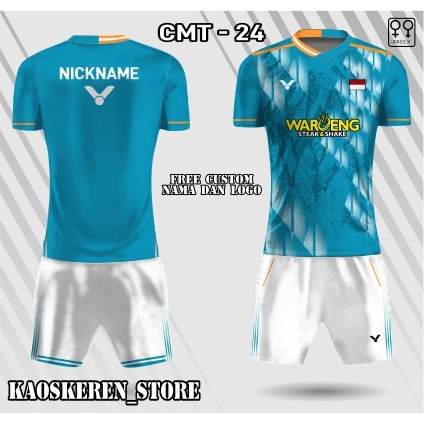jersey setelan badminton indonesia master 2025 kaos setelan badminton china master baju bulutangkis 