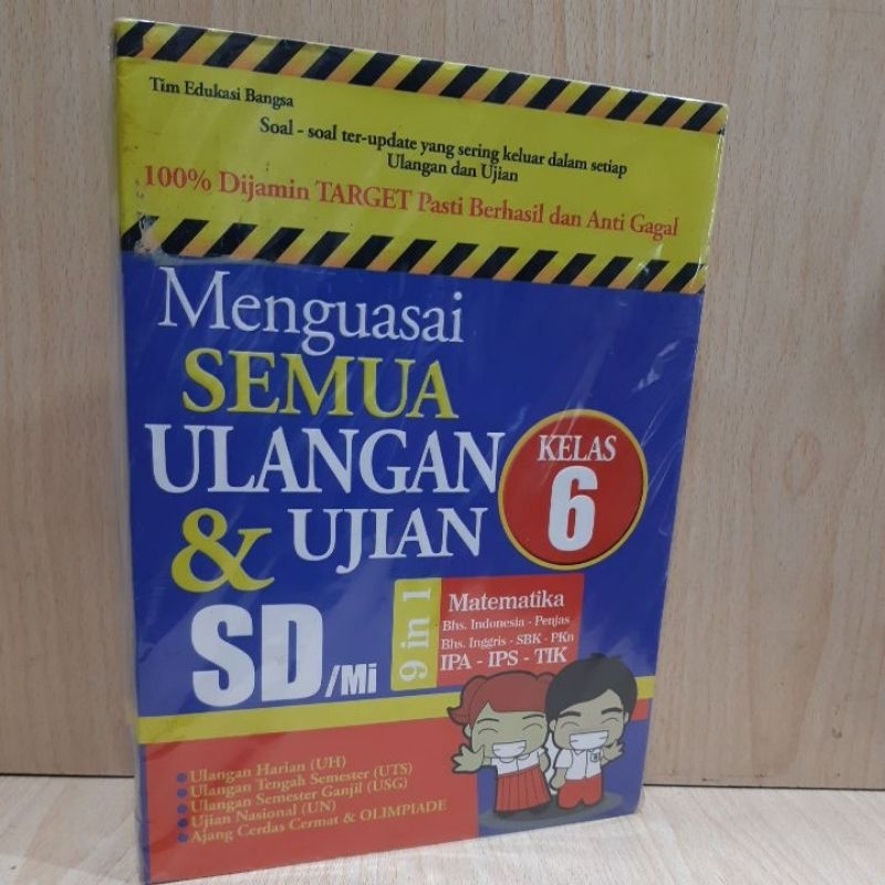 buku original " Menguasai SEMUA UIANGAN &UJIAN SD/MI.kelas 6