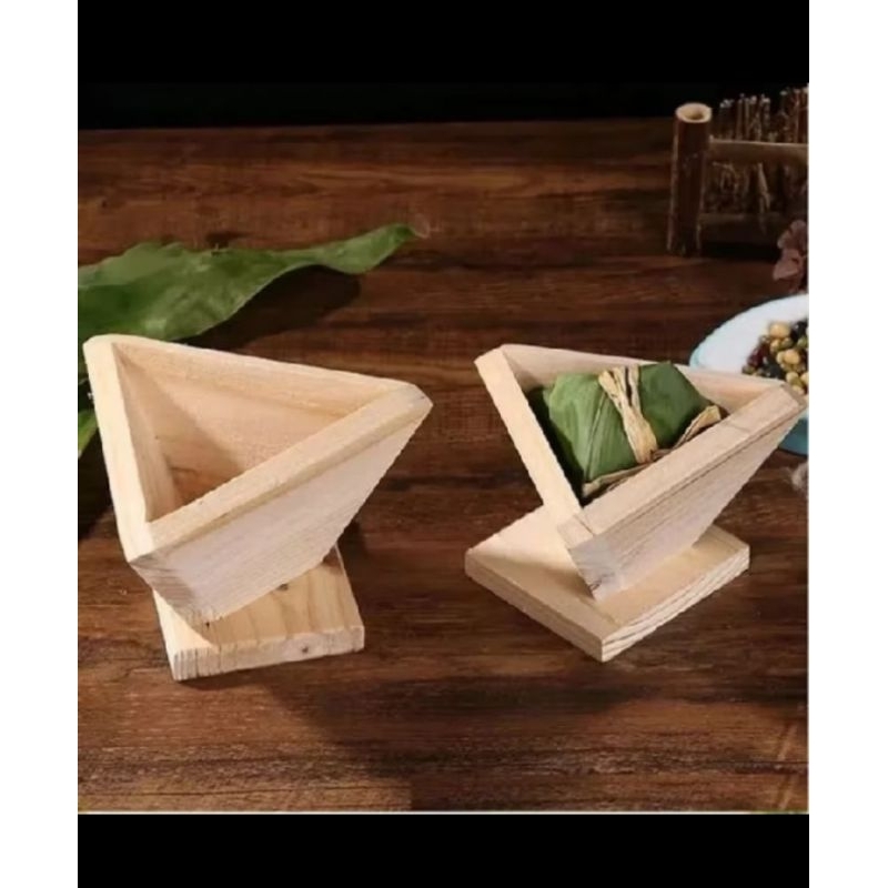 cetakan bacang kayu/cetakan bacang segitiga