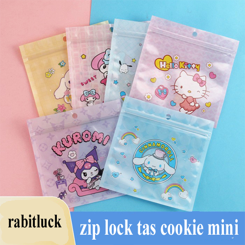 

Zip Lock Tas Cookie Mini Karakter Plastik Kemasan Mini Ziplok Plastik Kemasan Permen Kue Serbaguna