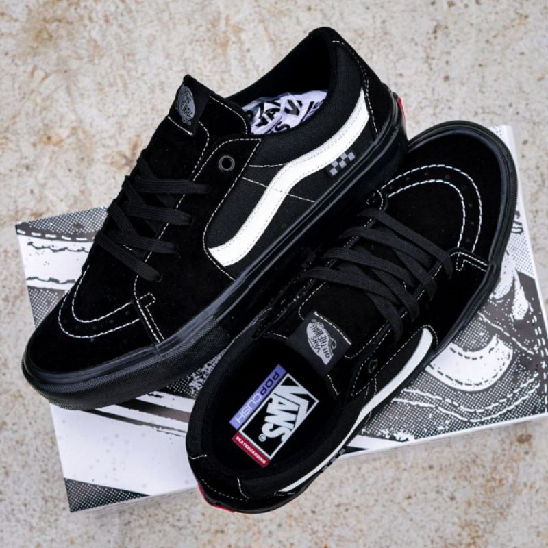 Sepatu Vans Sk8 Low Skate Pro Black Marshmallow Original