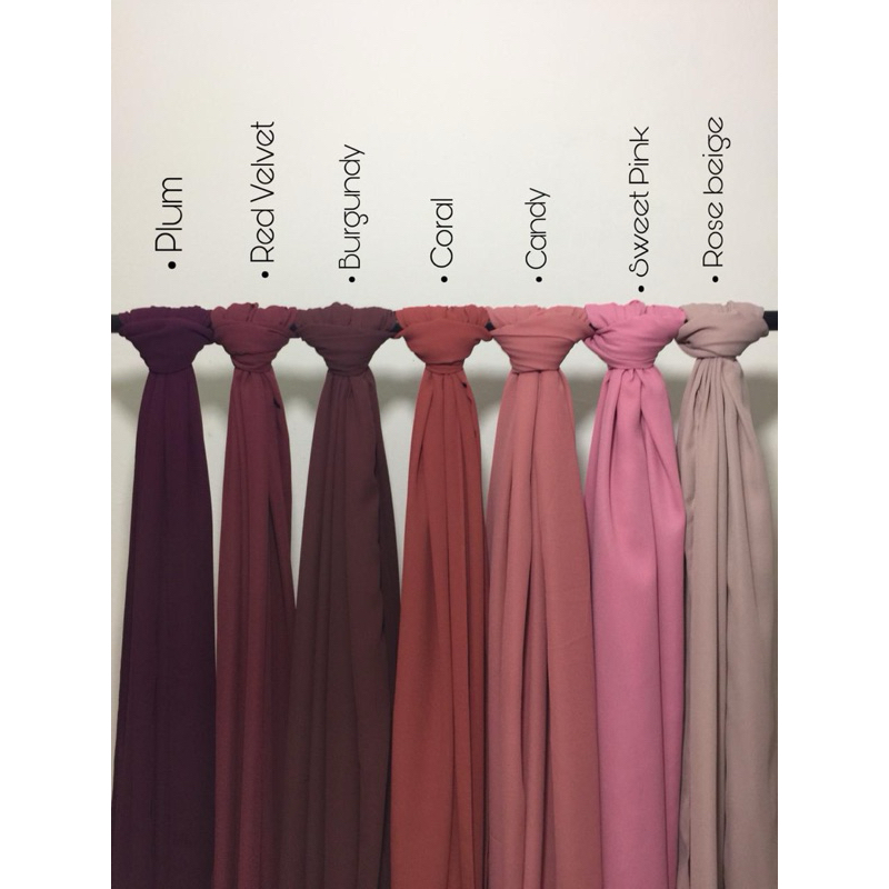 Jilbab Segiempat I Hijab Segiempat Oval Bahan Premium Ceruty Zara