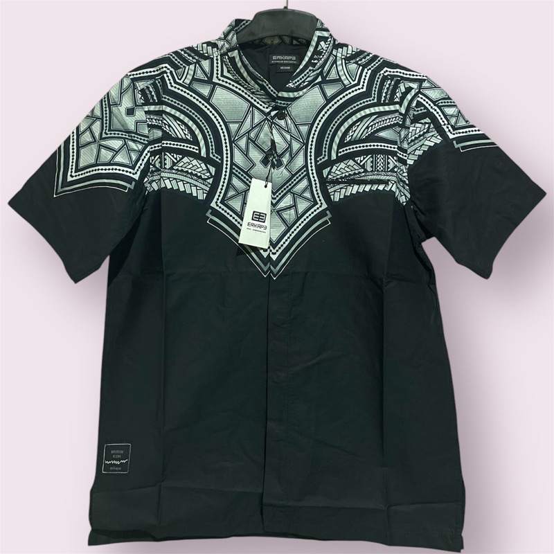 kemeja pria pendek kerah Shanghai erkape