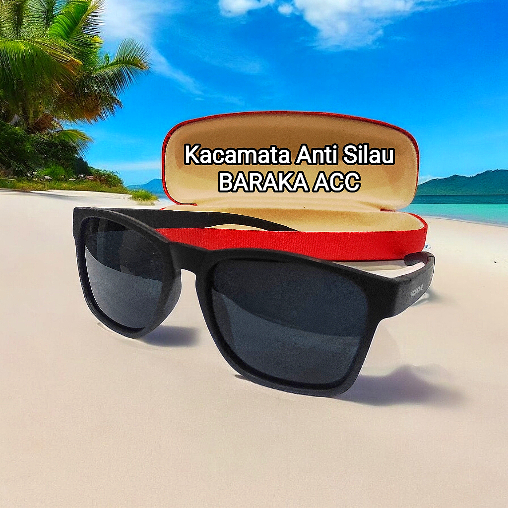 Kacamata Hitam Gaya Fashion Baraka Acc Anti Silau Berkwalitas Baik