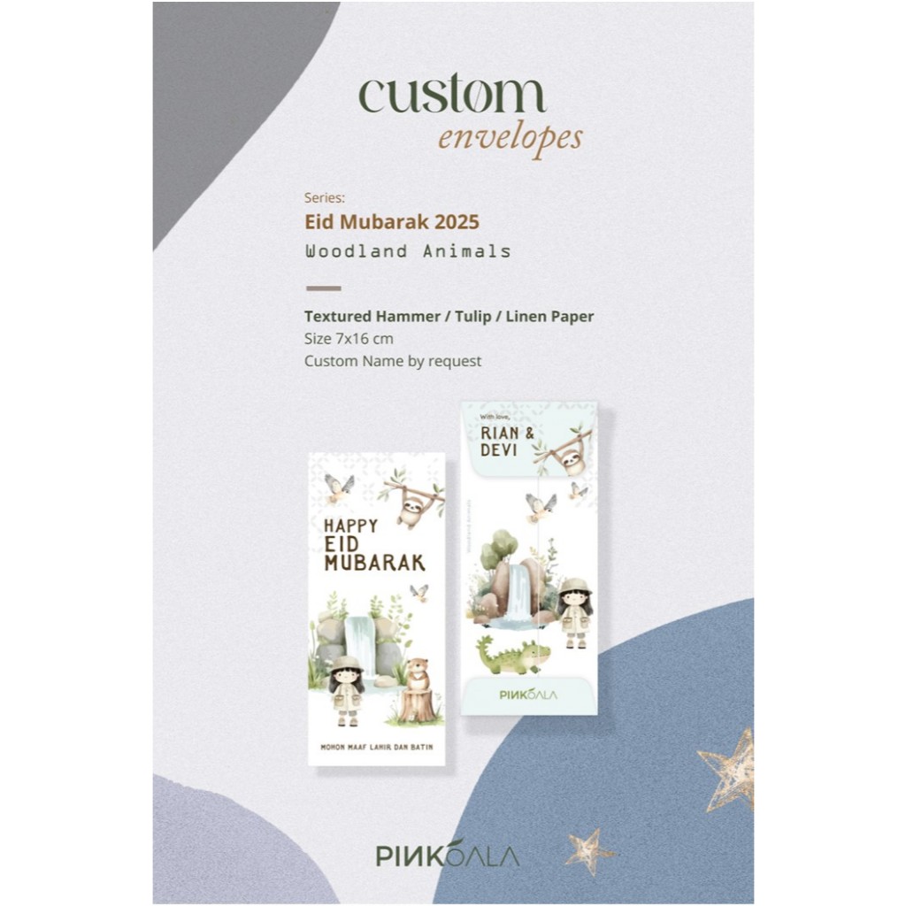 

Custom Eid Envelopes - Premium Textured Paper - Amplop Lebaran Custom - VERSION 2 2025