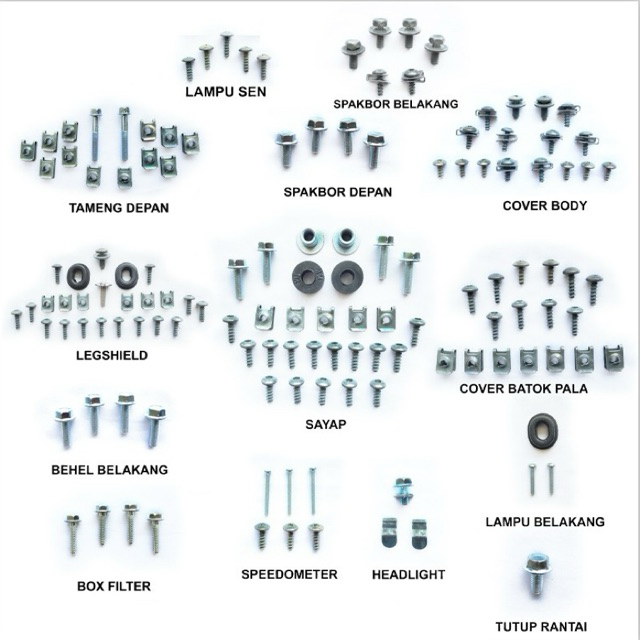Baut Jupiter MX 135 Old FullSet FullBody / Baud Yamaha Jupiter MX 135 Old Fullset / COD Baut Baud Ya