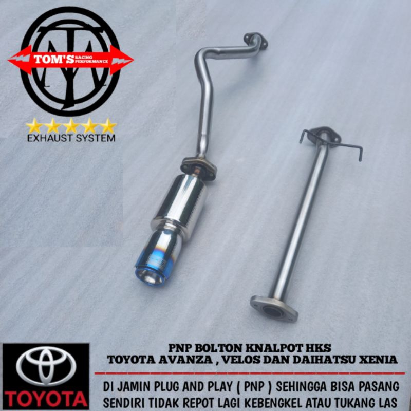 BOLT-ON MUFFLER HKS PNP AVANZA/XENIA/VELOZ