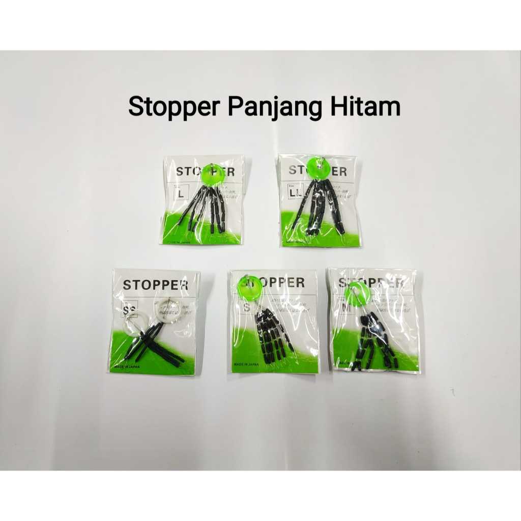 Stopper Pancing/Karet Pancing/Karet Penahan Timah UTECATE SOSIS Hitam