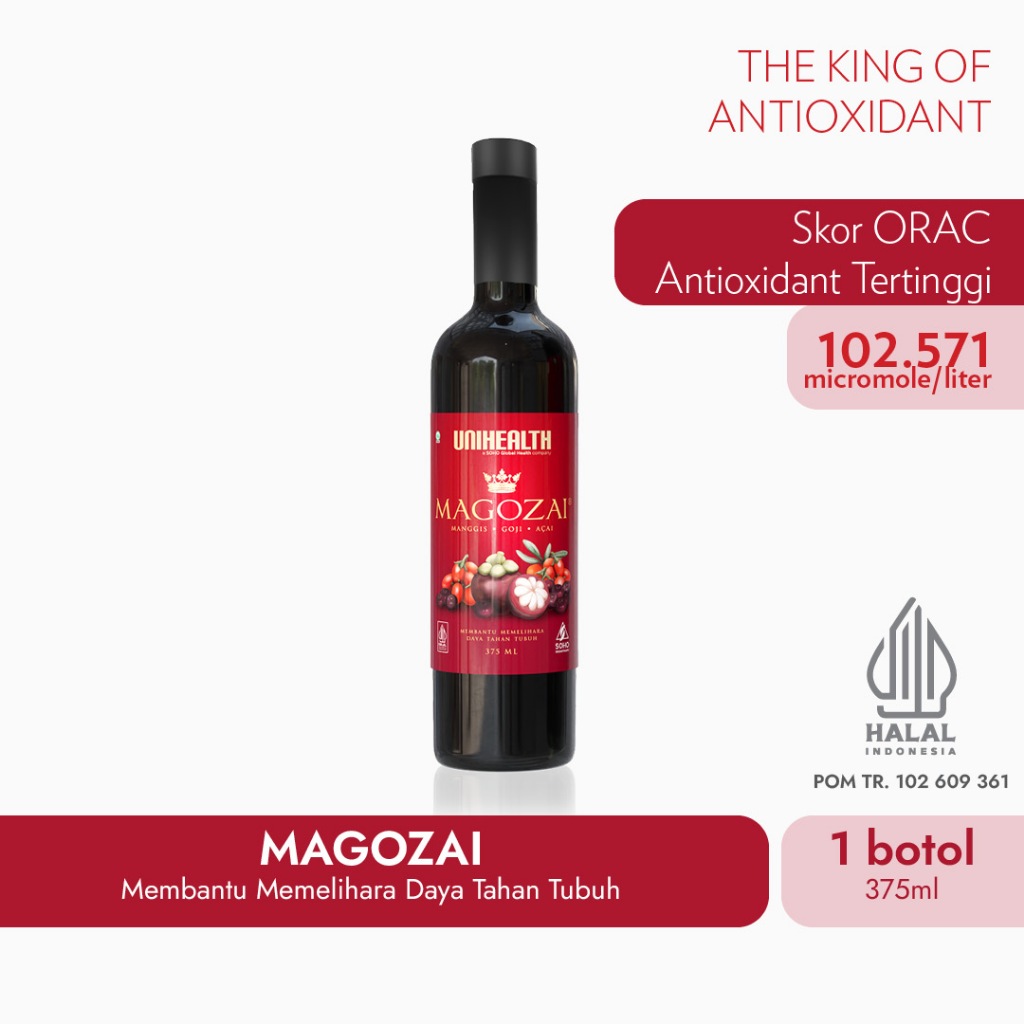 MAGOZAI 375 ml The King of Antioksidan UNIHEALTH SOHO Global Health Tbk.