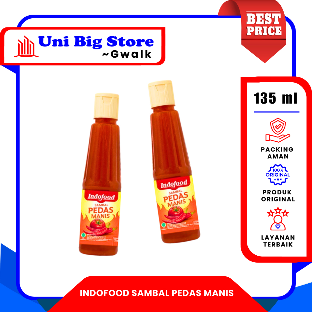 

INDOFOOD SAOS SAMBAL PEDAS MANIS - 135 ml