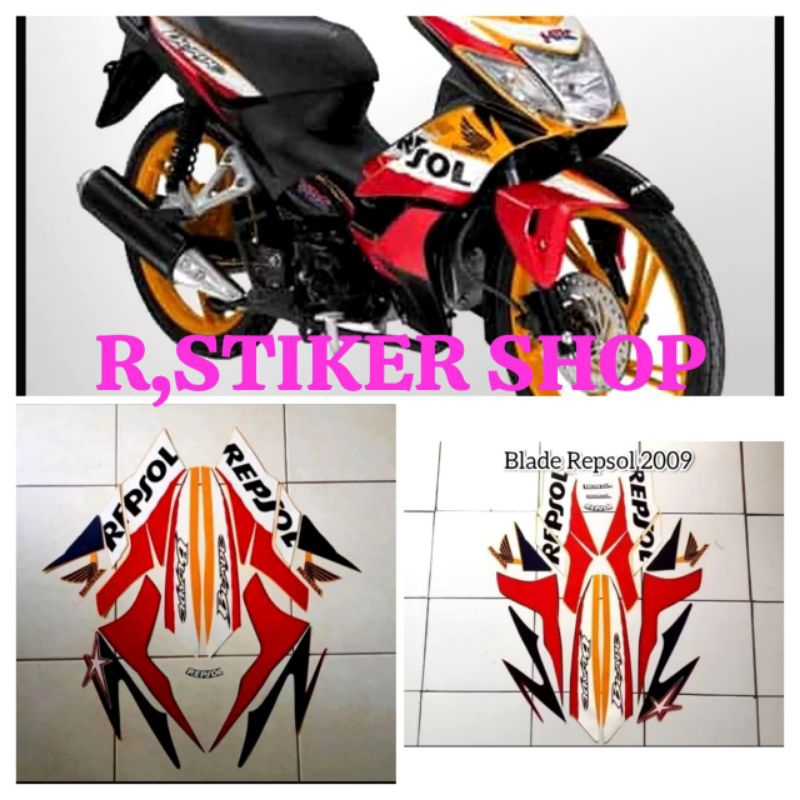 STIKER STRIPING LIS  BODY MOTOR HONDA BLADE BLADE 2009,orange