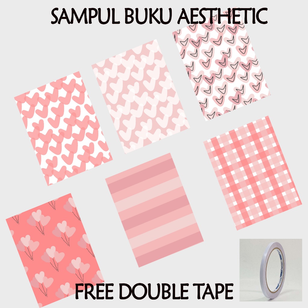 

(ISI 5 lEMBAR) Sampul Buku Aesthetic - Sampul Buku Tulis - Sampul Buku Sekolah - Sampul Buku Pelajaran - AC