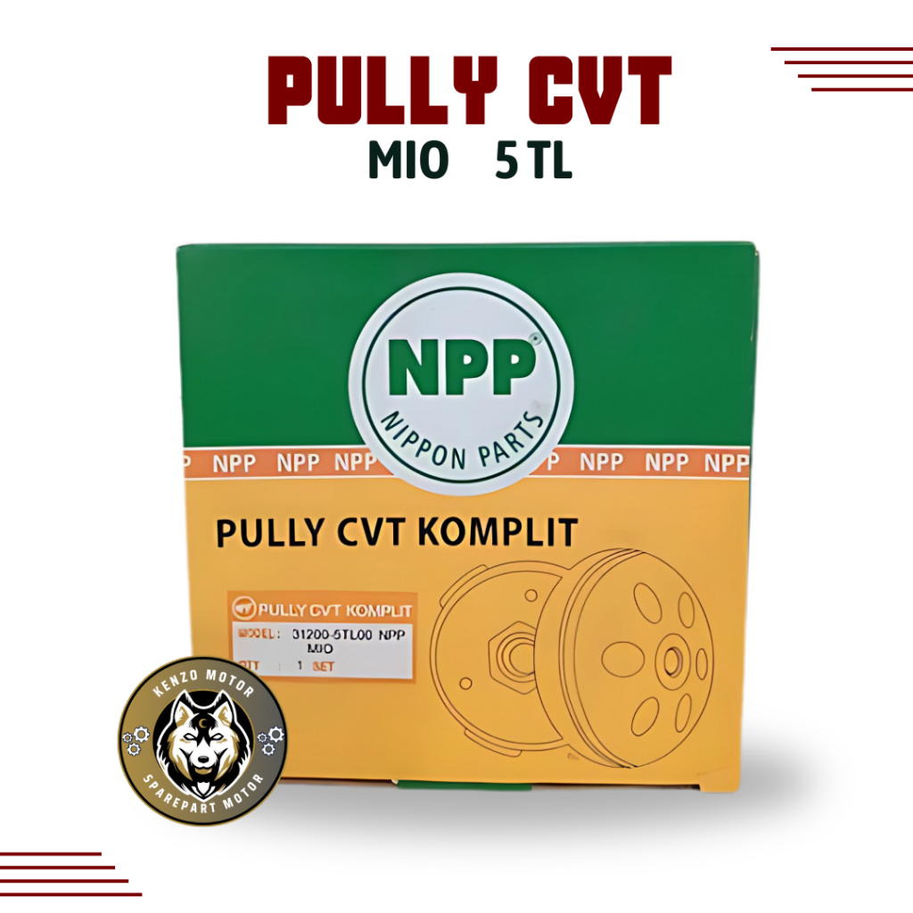 PULLY CVT ASSY KOMPLIT MIO SPORTY MIO SMILE MIO SOUL FINO KODE 5TL NPP