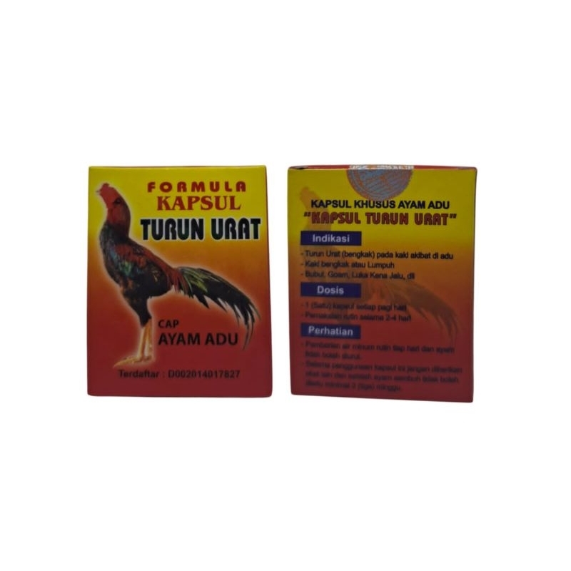 formula kapsul turun urat isi 5 kapsul obat turun urat ayam laga