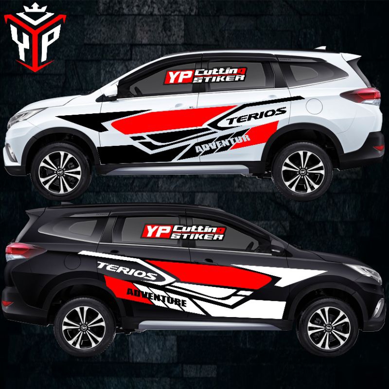 Sticker mobil rush terios sticker list terlaris mobil rush terios adventure stiker mobil rush terios