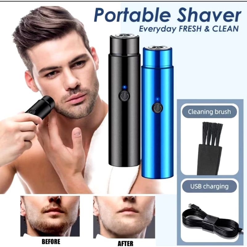 Shaver Mini Mesin Cukur Kumis Jenggot Elektrik Portable Mini / Alat Cukur Jenggot Elektrik Mini Port