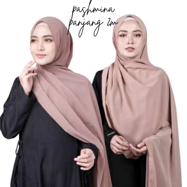 Jilbab Pashmina Panjang 200 x 75 Diamond /  Pashmina Sabyan 2 Meter Panjang Premium ukuran Jumbo / P