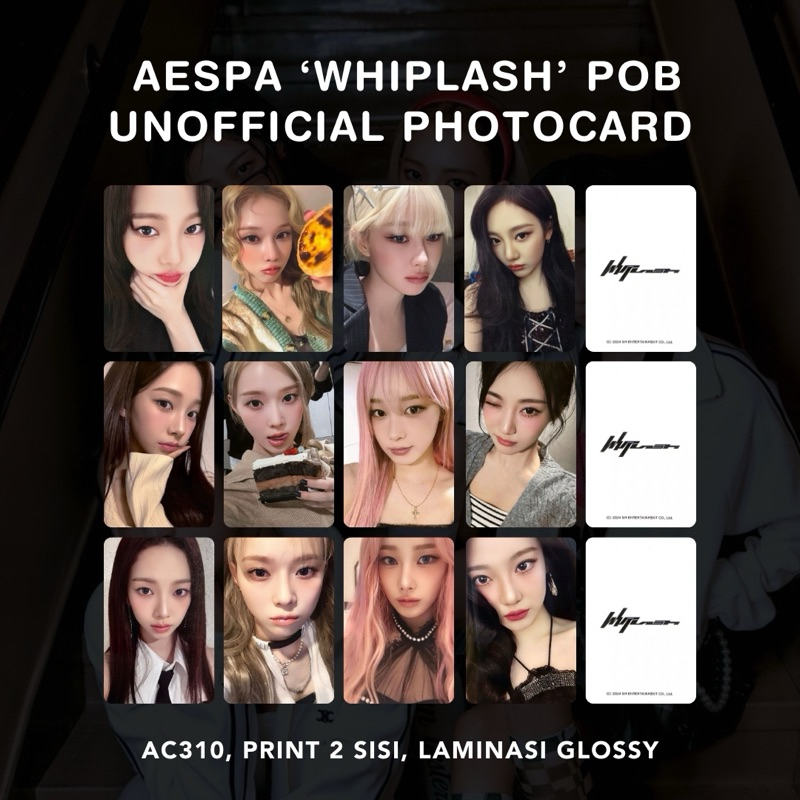 [PART 2] POB AESPA ‘WHIPLASH’ Unofficial Photocard China MD Everline Ktown4U Makestar SMStore Unboxi