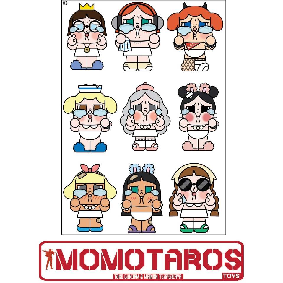 

Sticker Cry Baby doll cartoon 1 pc