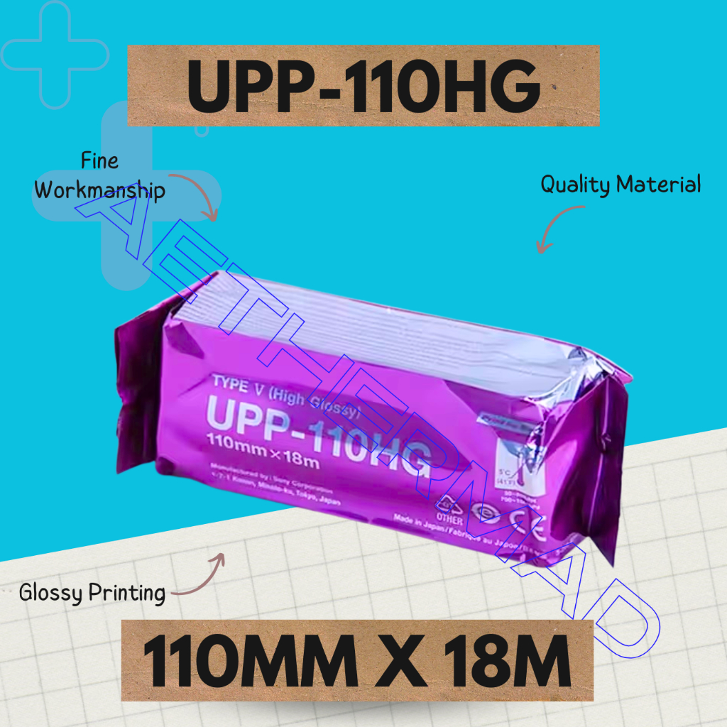 

Kertas USG Sony UPP 110 Hg Type V high glossy / thermal paper USG 110 HG (compatible)