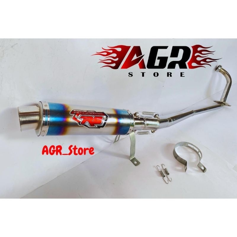 Knalpot Racing R9 mughello bluemoon satriya fu jupiter mx old new satria fu karbu