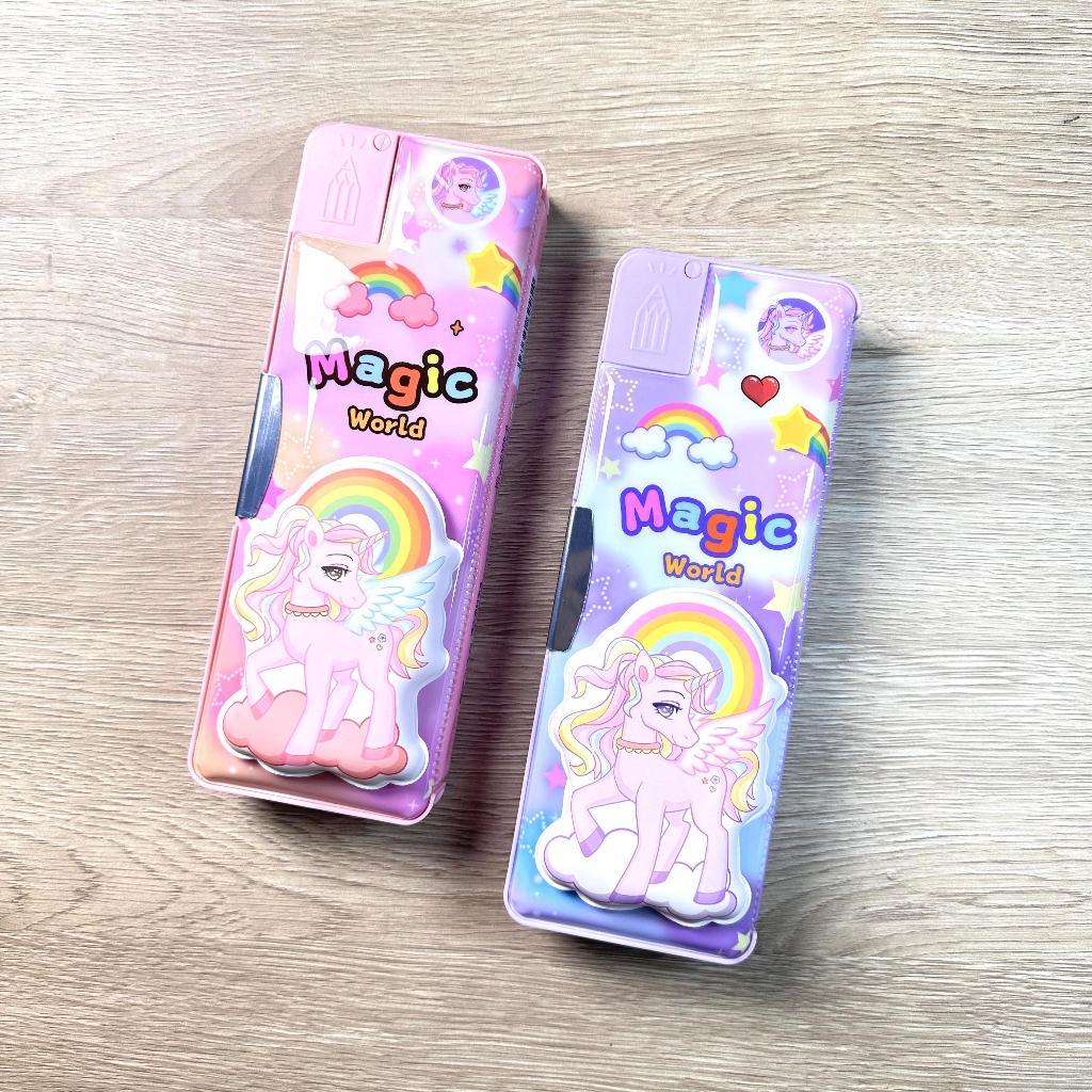 

(PCS) KOTAK PENSIL MAGNET XLG 35300-B / KOTAK PENSIL UNICORN