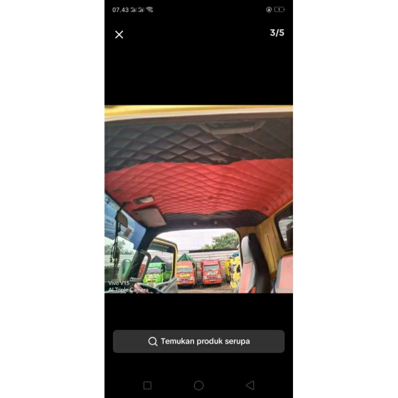 cover plapon mobil pick up/ pelapis atap mobil pick up