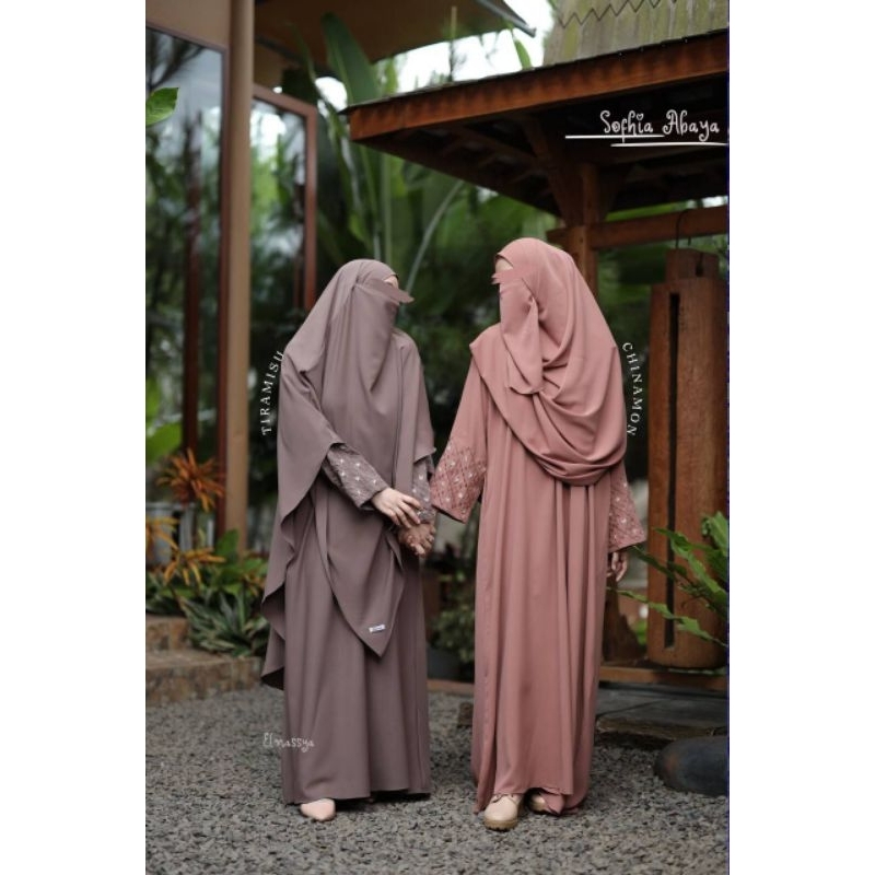 Sofhia abaya bordir by Elnassya | Gamis Premium| gamis bordir