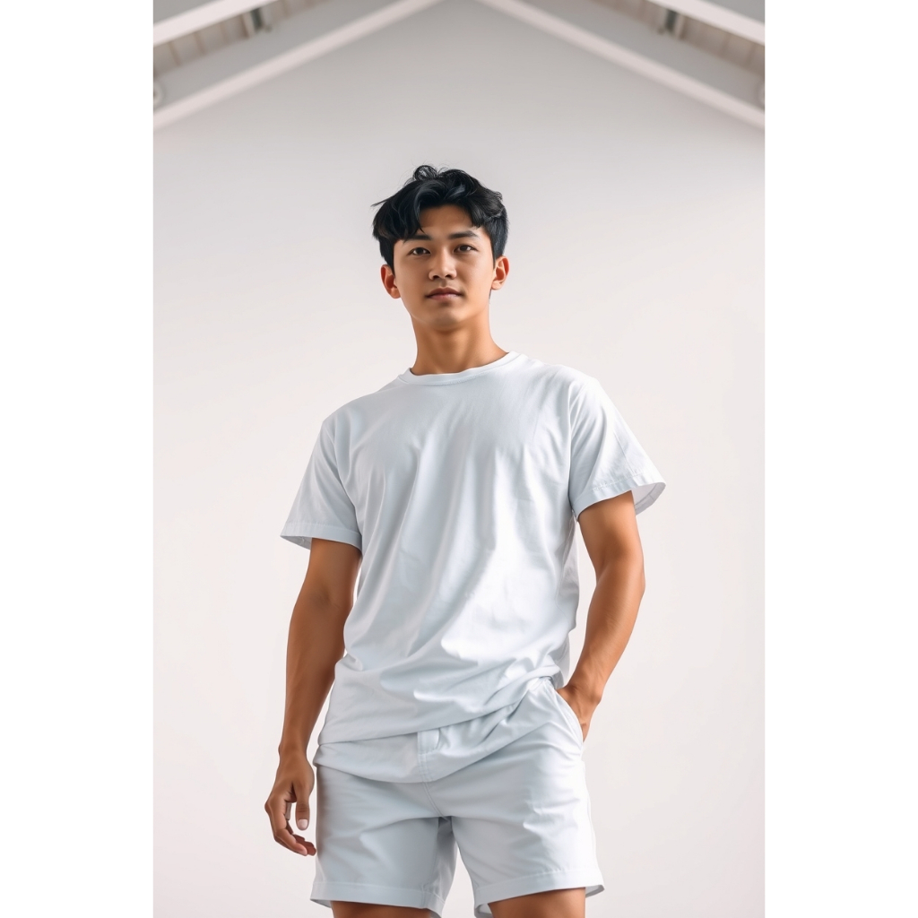 Zola Basicx Kaos polos Putih Cotton Combed 24s Unisex Pria Dan Wanita Big size M - 5 XL