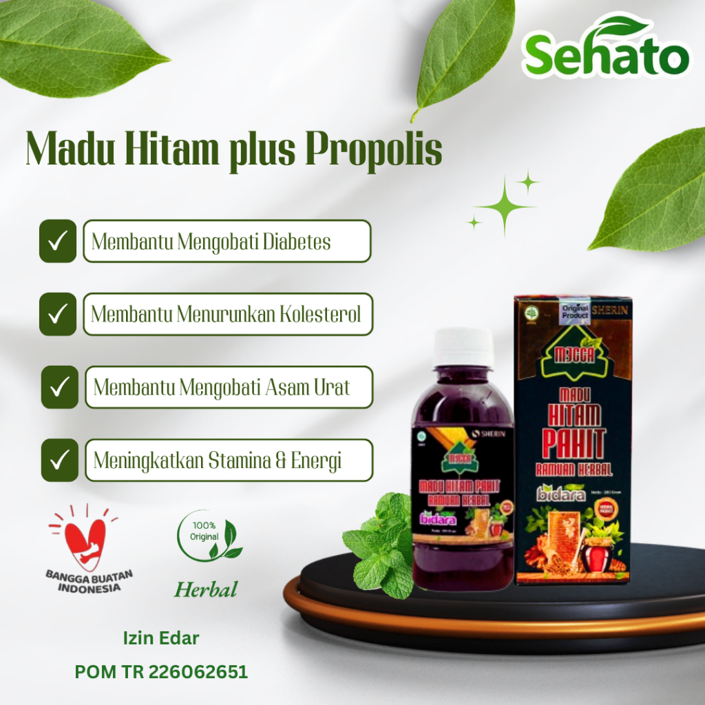 

Madu Hitam 280gr - Madu Pahit Sherin Herbal Kolesterol Diabetes Asam Urat Hipertensi Darah Tinggi