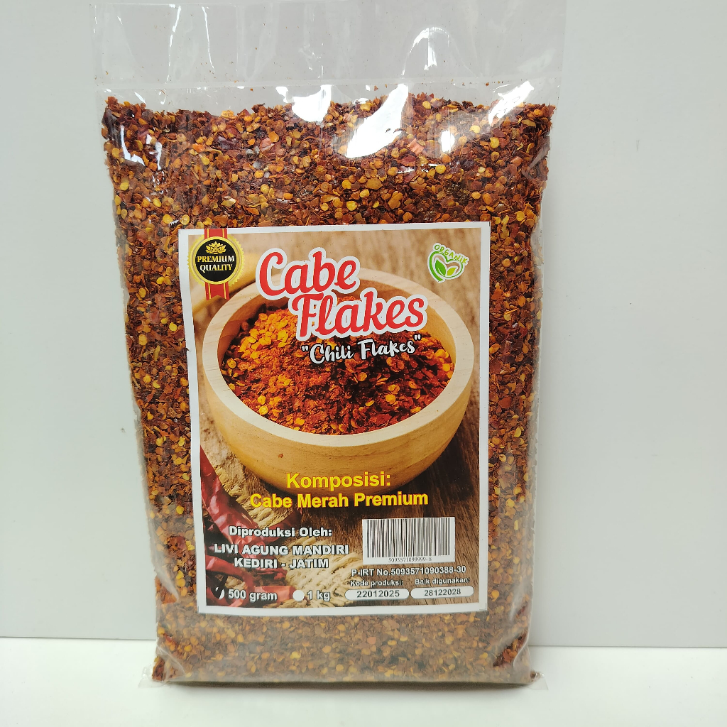 

Chili Flake / Cabe Kasar Kemasan 100 Gr & 250 Gr