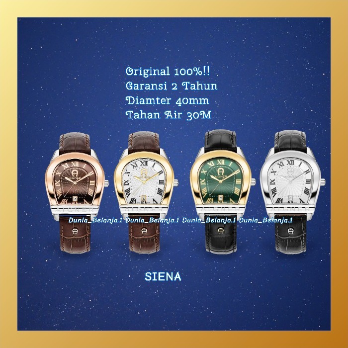 Original 100% Jam Tangan Pria AIGNER Sienna AGW.244001 AGW.244003 AGW.244004 AGW.244005 Garansi Resm