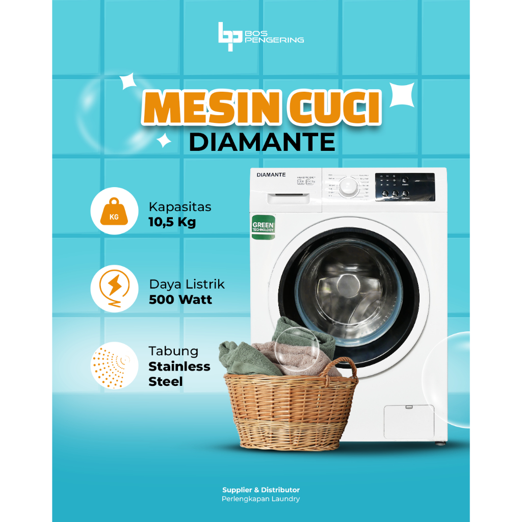 MESIN CUCI DIAMANTE Packing Palet Kayu Washer Diamante 10,5 Kg