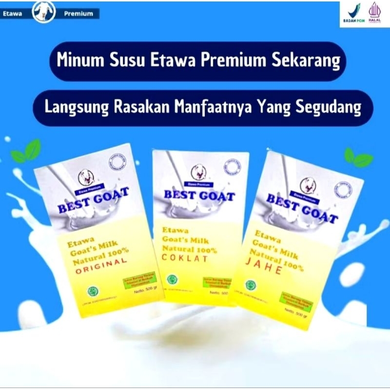 

Susu Etawa Best Goat 500gram Natural Milk Susu Kambing Asli Original