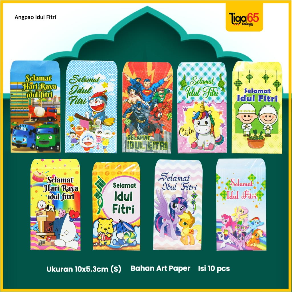 

AnGPao Idul Fitri Size S / Amplop Lebaran Karakter Ukuran Kecil / Amplop Lebaran Motif