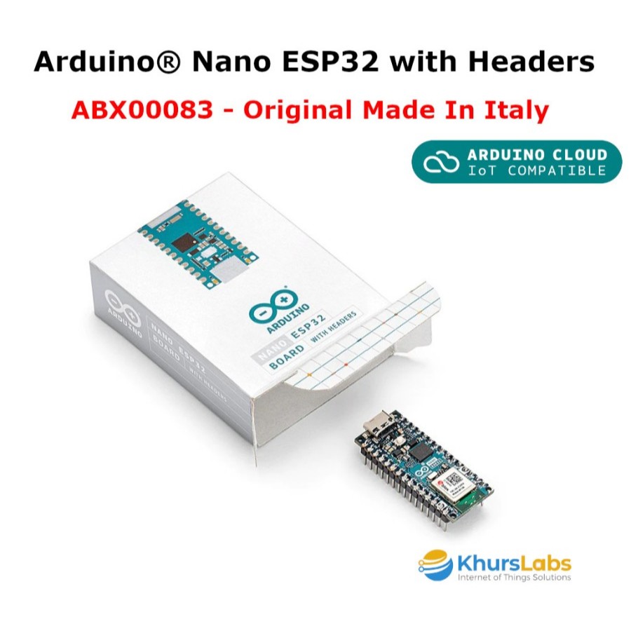 Arduino Nano ESP32 with Headers ABX00083 - Original Made In Italy