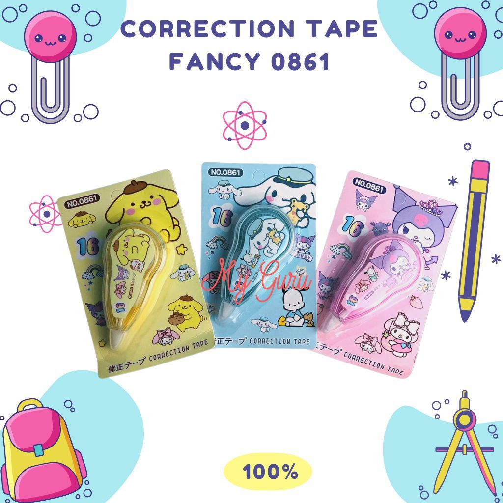 

[PCS] CORRECTION TAPE KARAKTER SANRIO / TIPE X KARAKTER SANRIO 0861 8 METER