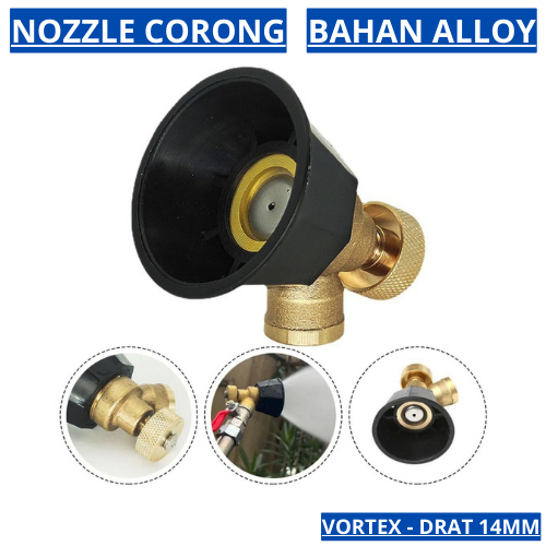 Nozzle Sprayer Vortex Bahan Alloy - Nozzle Corong
