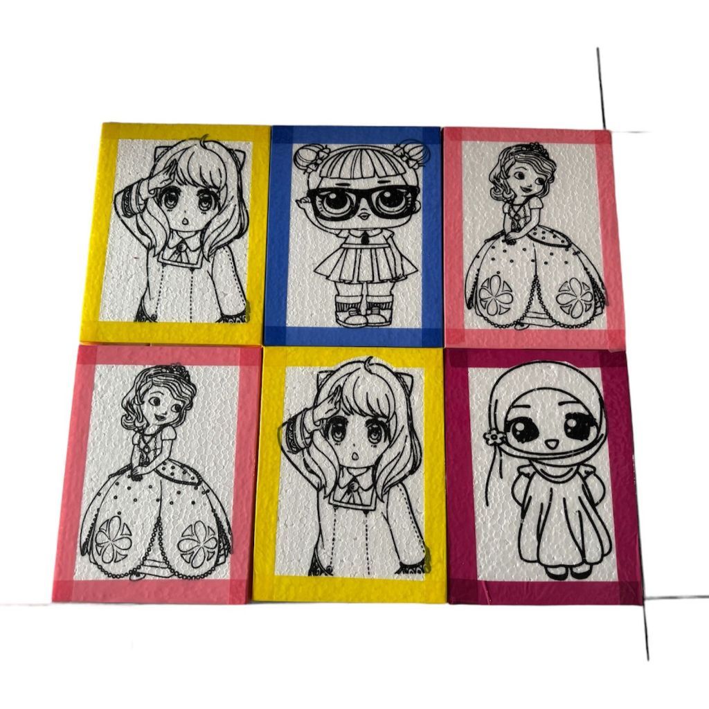 

MS - (50 pcs) [Lis Lakban] Styrofoam Lukis Uk 20x15x1 cm / Sterofoam Lukis Anak Lis Lakban