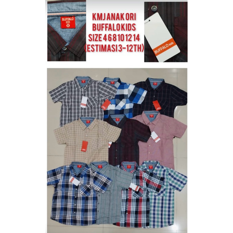 Kemeja Anak. Buffalo kids. Kemeja buffalo