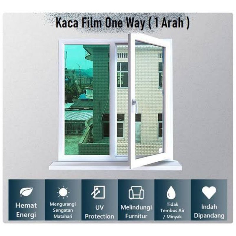 Stiker Kaca Film One Way Cermin 1Roll