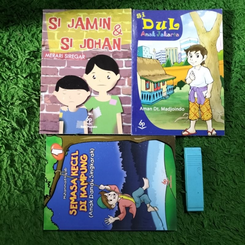 ORIGINAL BUKU CERPEN DAN SASTRA SI JAMIN & SI JOHAN SI DUL ANAK JAKARTA SEMASA KECIL DI KAMPUNG