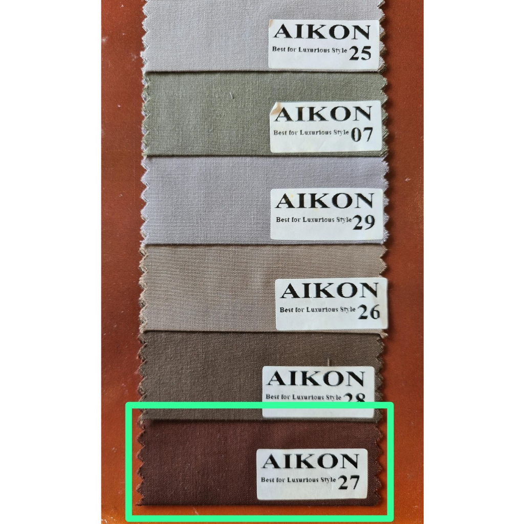 Kain Katun Jepang AIKON kode 27 (COKLAT TUA/DARK BROWN)